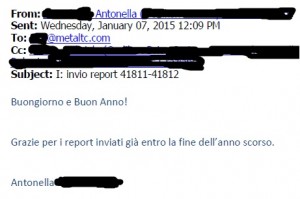 email di ringraziamento