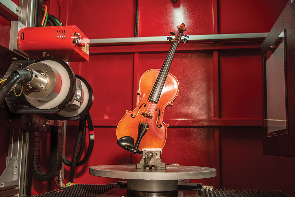 La tomografia di un violino del '700